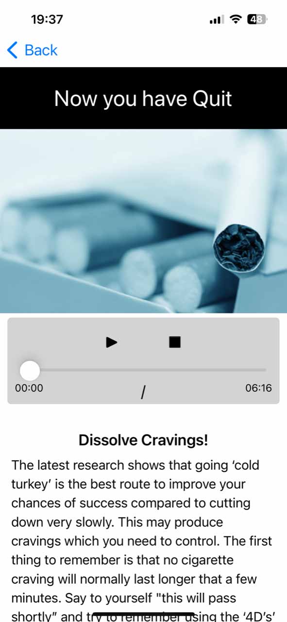 Dissolve Smoking Cravings